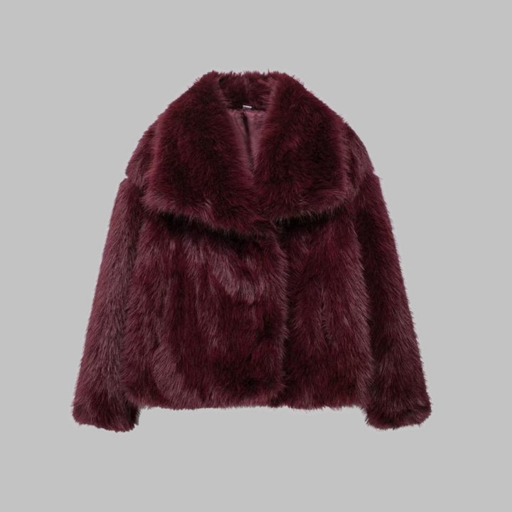 TATSULOK™ - Classy Long Sleeve Collared Fuzzy Coat | Elina Dublin