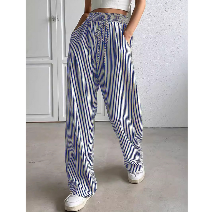 BAYLEEZ™ – Simple Summer Striped Relaxed Fit Bottoms | Elina Dublin