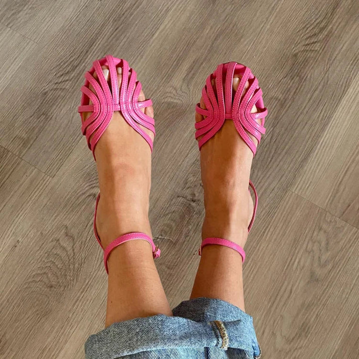 Clodagh - Gold Jewel Sandals | Elina Dublin
