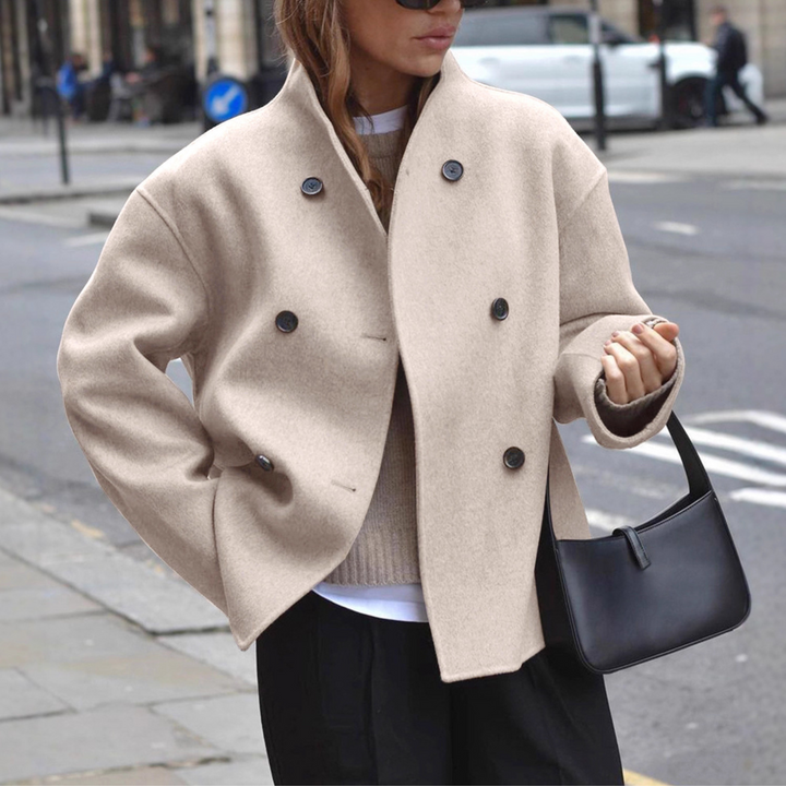 BINI™ - Cozy Long Sleeve Stand Collar Coat | Elina Dublin