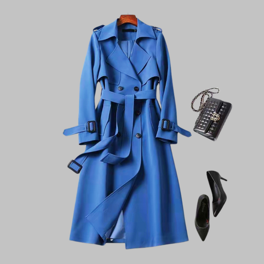 TIA™ - Elegant Knee-Length Loose Fit Coat | Elina Dublin