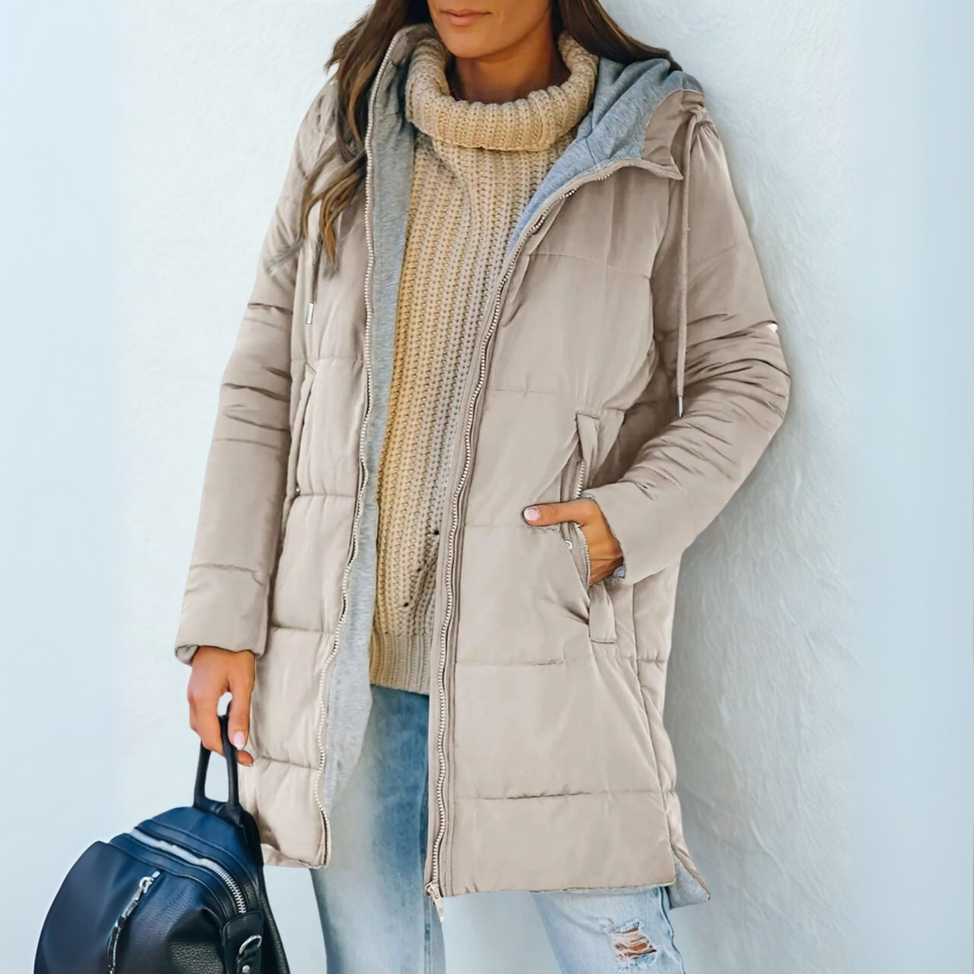 YILA™ - Casual Hooded Puffer Down Jacket | Elina Dublin