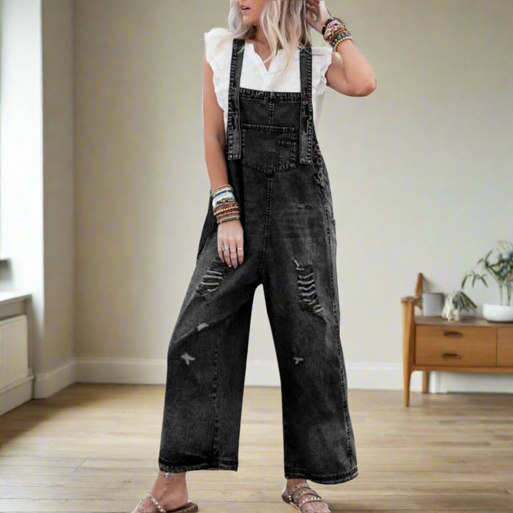 CARMELITA™ – Vintage Wash Adjustable Jumpsuit | Elina Dublin