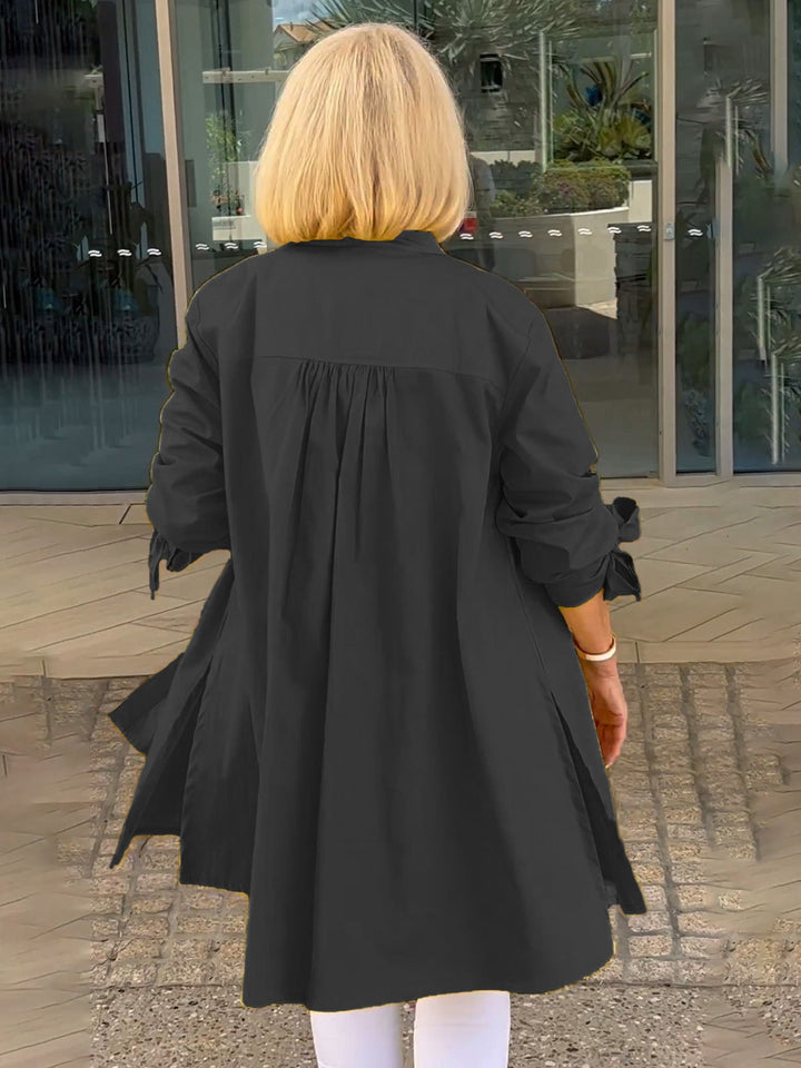 CÉLINA™ - Classy Long Shirt Jacket | Elina Dublin