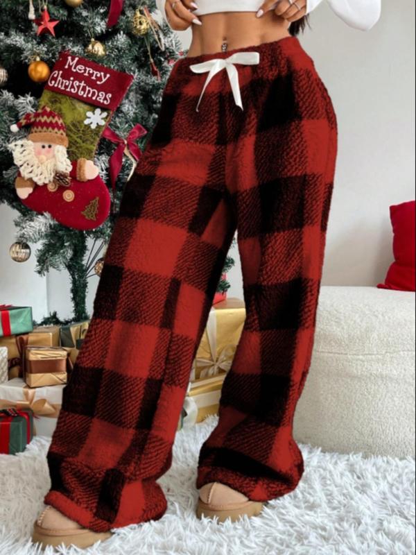 AMBER™ - Comfortable Plaid Straight Pants for Cold Weather Wear | Elina Dublin