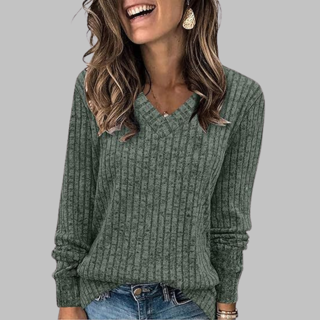 Sceirghleann - Vneck Comfy Sweater | Elina Dublin