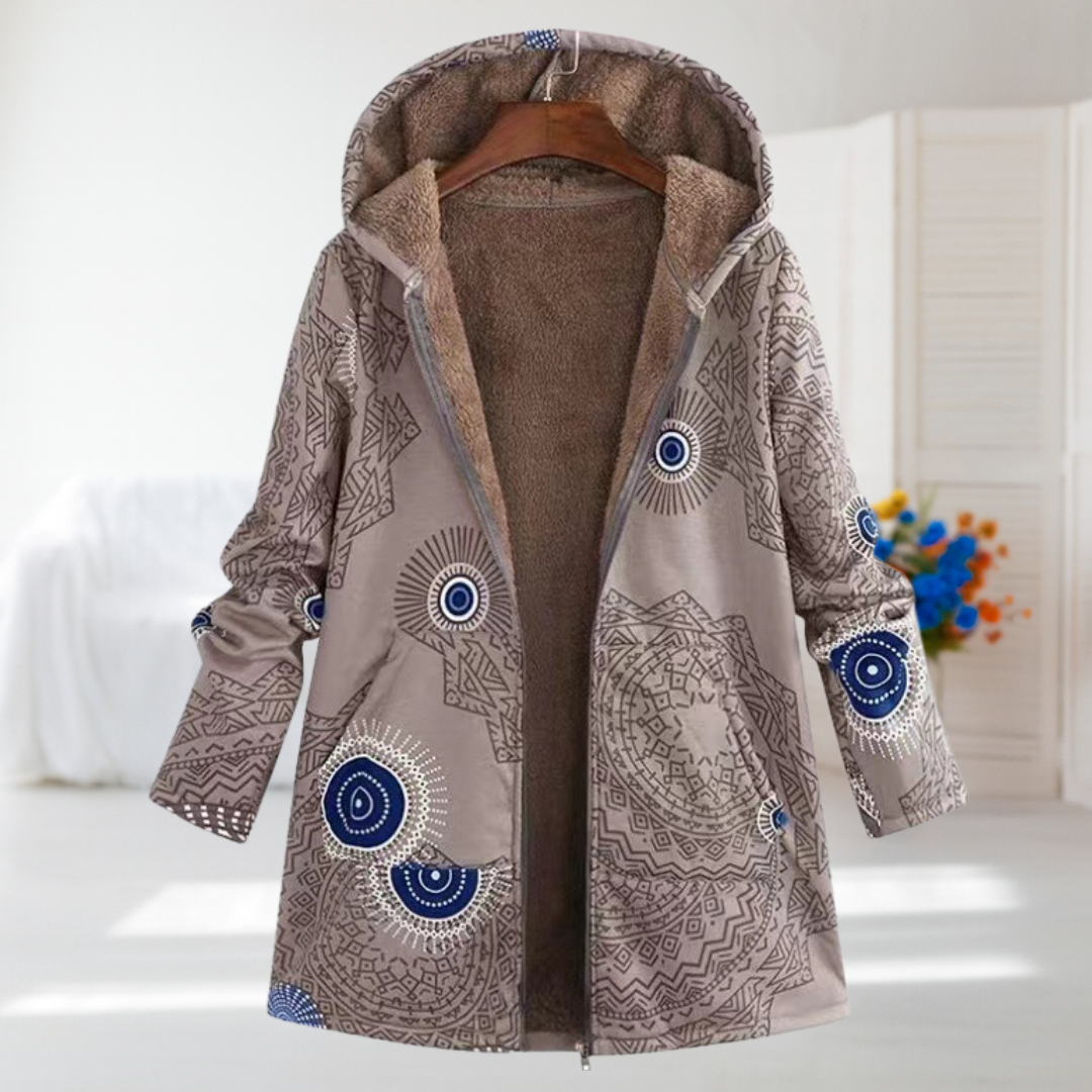 Noemi | Coat with Mandala Pattern | Elina Dublin