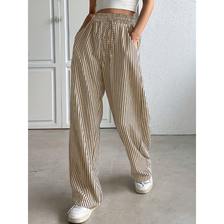 BAYLEEZ™ – Simple Summer Striped Relaxed Fit Bottoms | Elina Dublin
