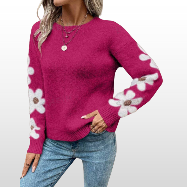 Ceanlinn - Floral Roundneck Sweater | Elina Dublin