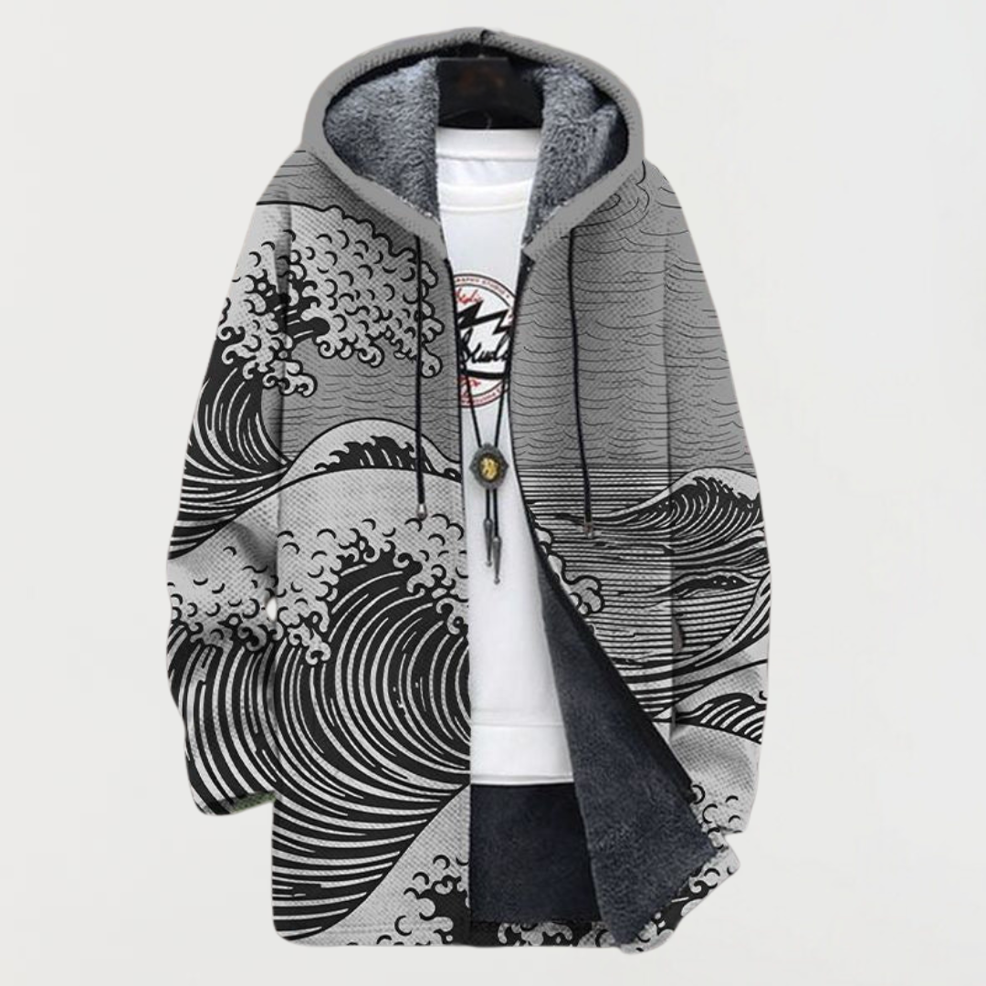 Wave Pattern Coat | Elina Dublin