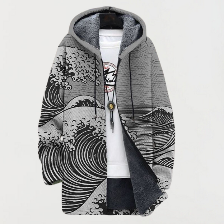 Wave Pattern Coat | Elina Dublin