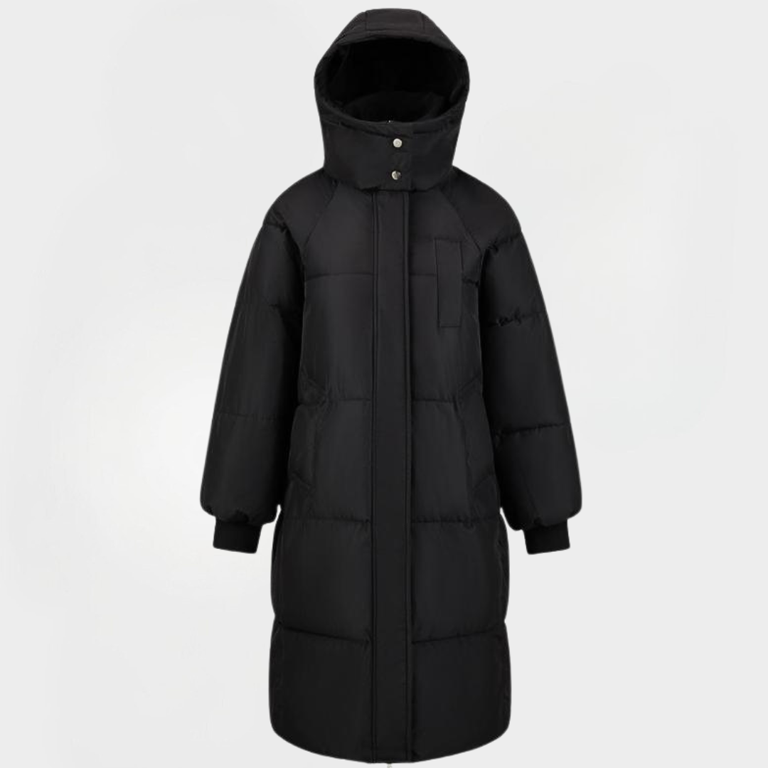BERNA™ - Classic Hooded Puffer Jacket Long Winter Coat for Women | Elina Dublin