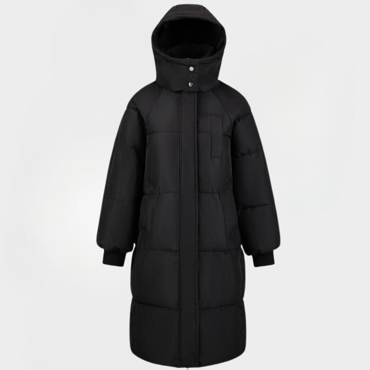 BERNA™ - Classic Hooded Puffer Jacket Long Winter Coat for Women | Elina Dublin