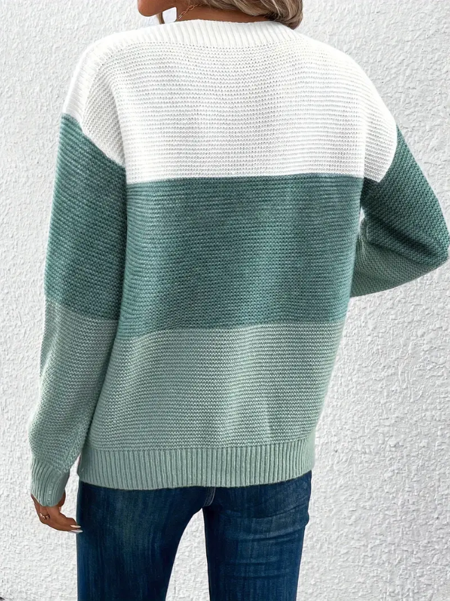 Calista - Elegant Long-Sleeve Drop-Shoulder Sweater | Elina Dublin
