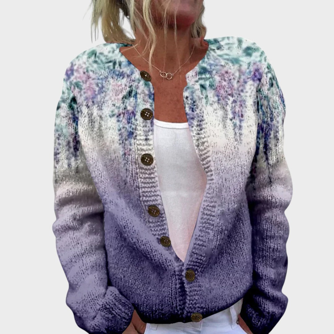Inês - Autumn Floral Cardigan | Elina Dublin