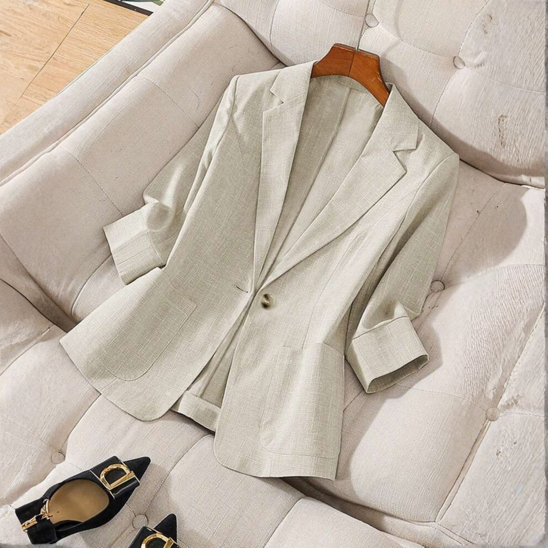 GILLIAN™ - Classy Button Front Long Sleeve Office Blazer Coat | Elina Dublin