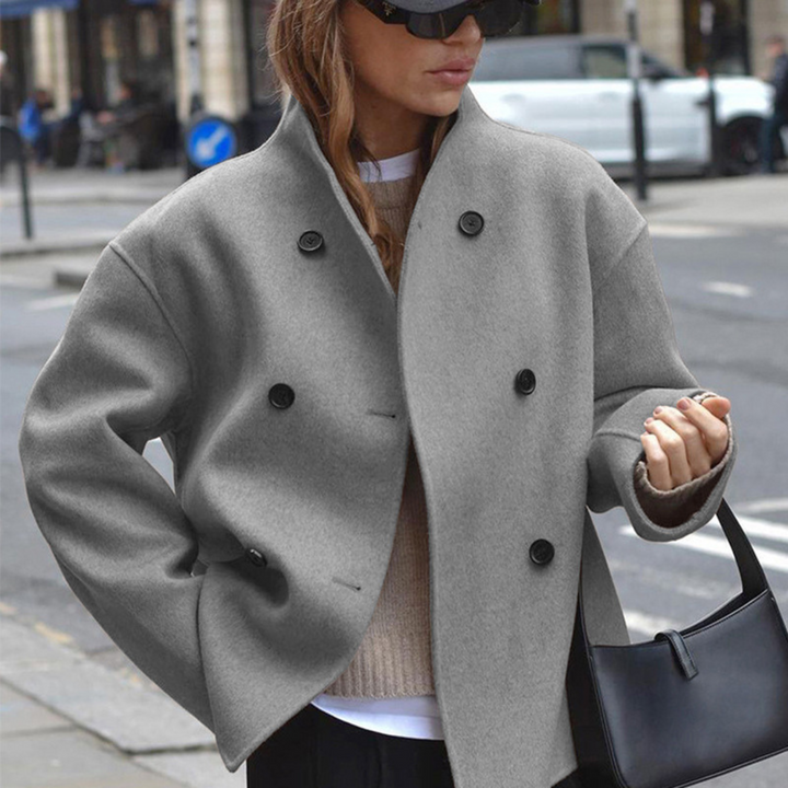 BINI™ - Cozy Long Sleeve Stand Collar Coat | Elina Dublin