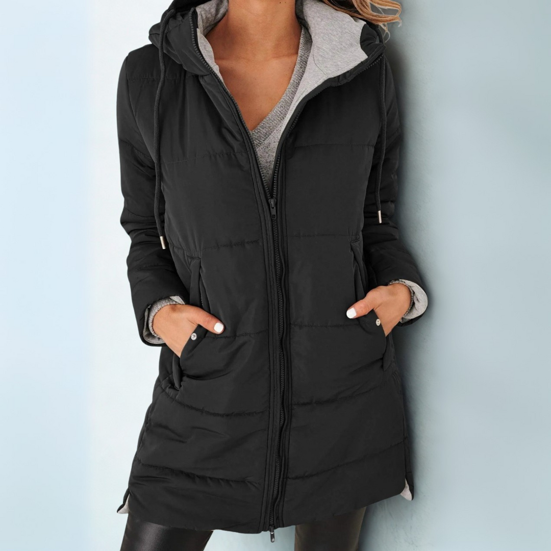 YILA™ - Casual Hooded Puffer Down Jacket | Elina Dublin