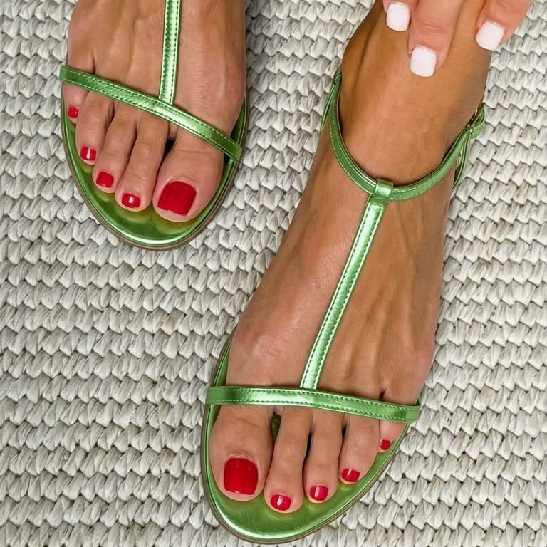 Aednat - Golden Spring Sandals | Elina Dublin