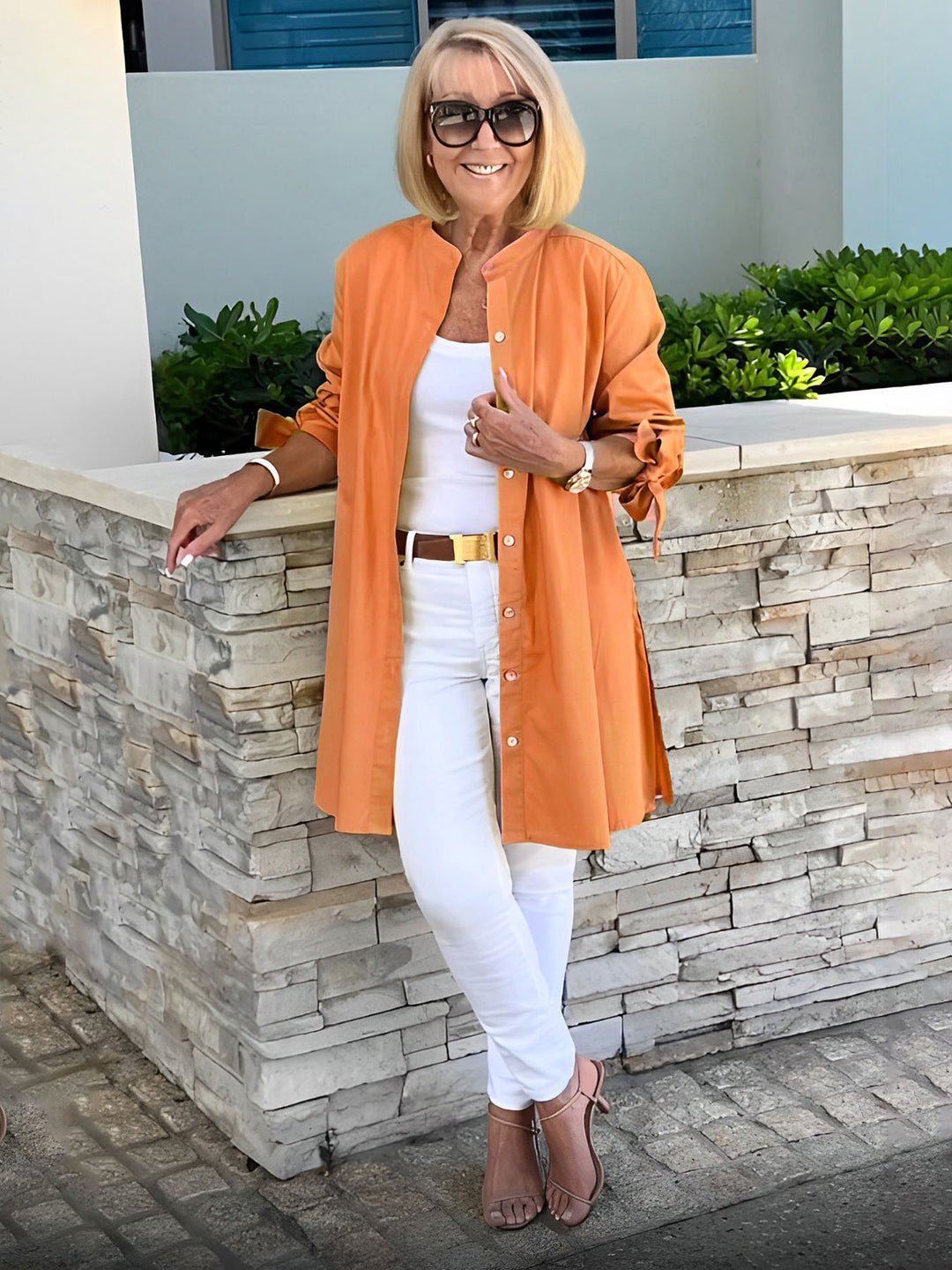 CÉLINA™ - Classy Long Shirt Jacket | Elina Dublin