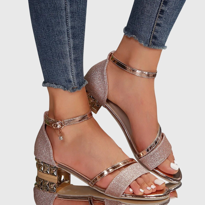 Sceirfhia - Comfort Luster Heels | Elina Dublin