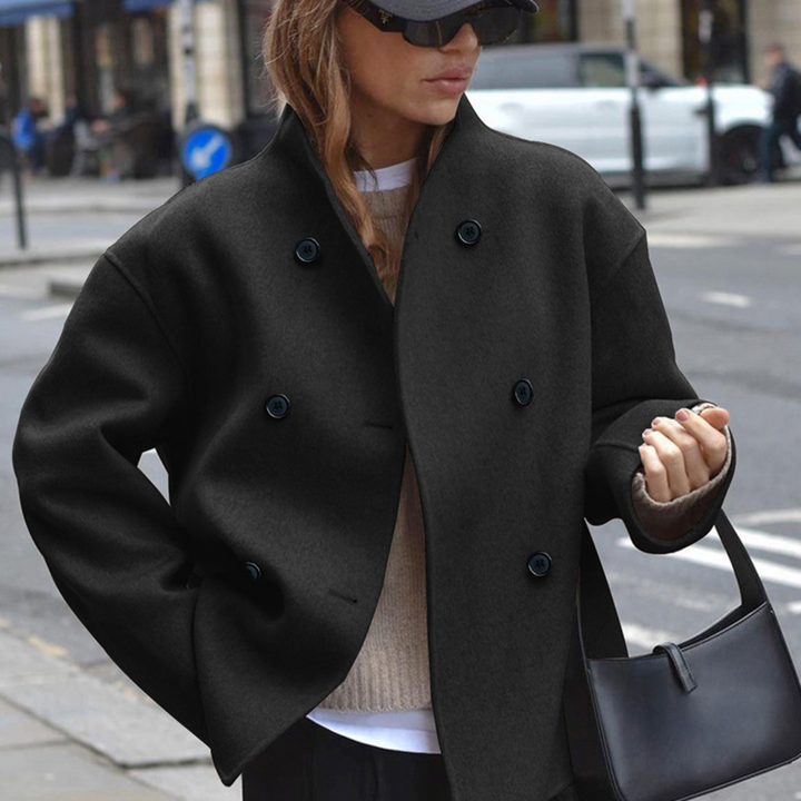 BINI™ - Cozy Long Sleeve Stand Collar Coat | Elina Dublin