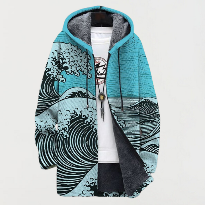 Wave Pattern Coat | Elina Dublin