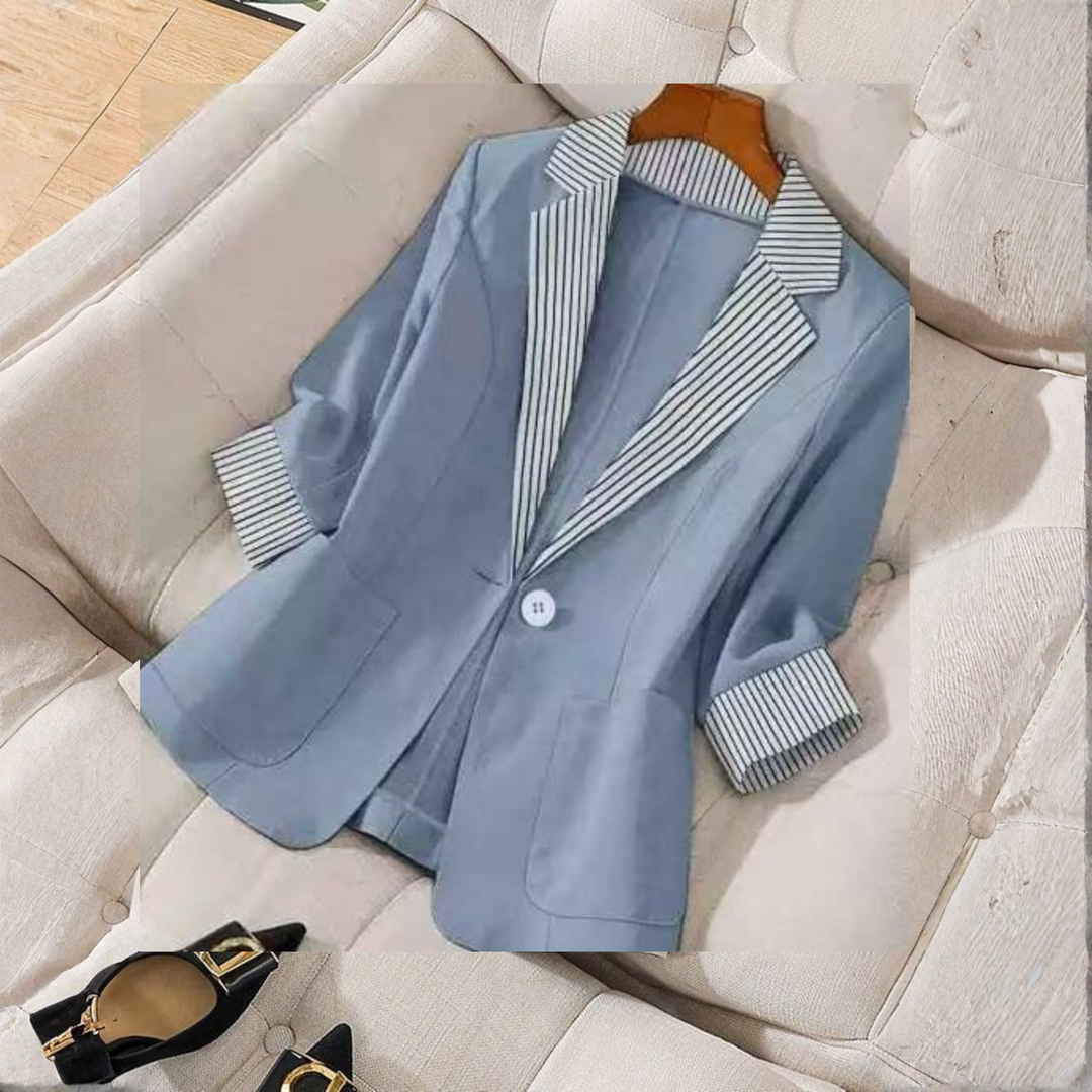 GILLIAN™ - Classy Button Front Long Sleeve Office Blazer Coat | Elina Dublin