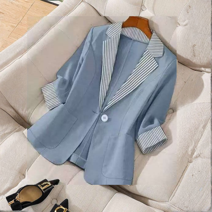 GILLIAN™ - Classy Button Front Long Sleeve Office Blazer Coat | Elina Dublin