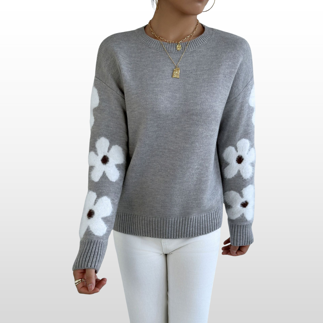 Ceanlinn - Floral Roundneck Sweater | Elina Dublin