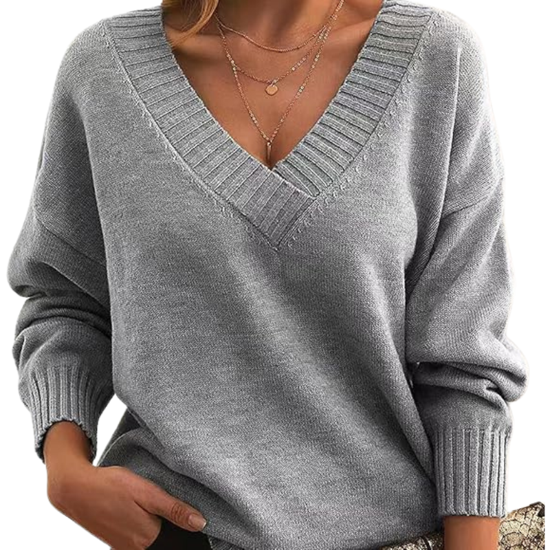 Muirghleann - Lightweight Vneck Sweater | Elina Dublin