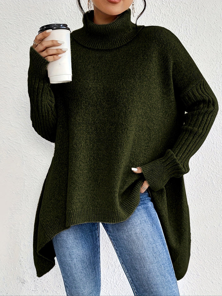 Léïna™ – The Soft & Relaxed Turtleneck Sweater | Elina Dublin