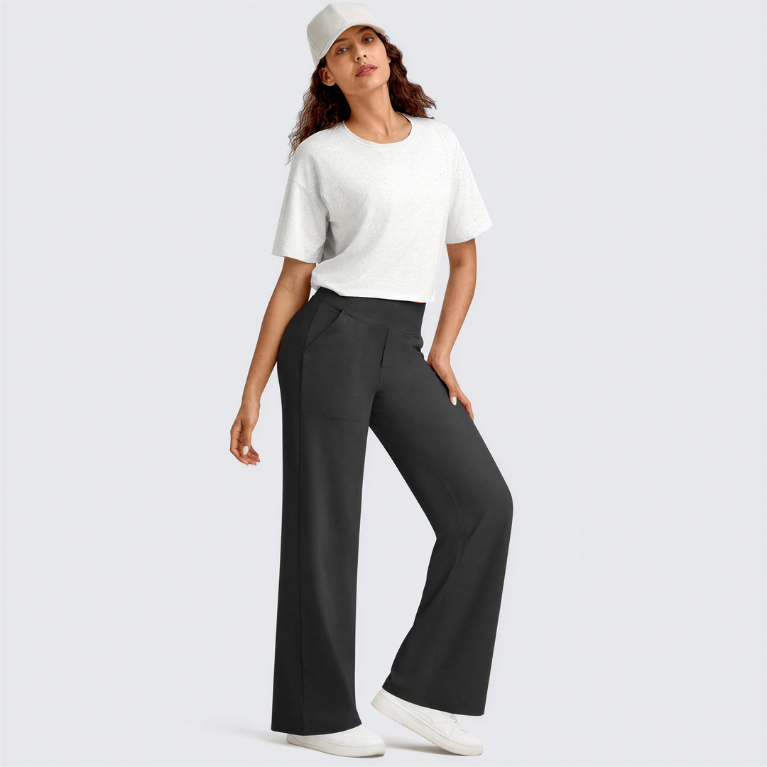 WHITNEY™ - Comfortable High-Waist Wide Leg Pants for Yoga and Outdoor Fun | Elina Dublin