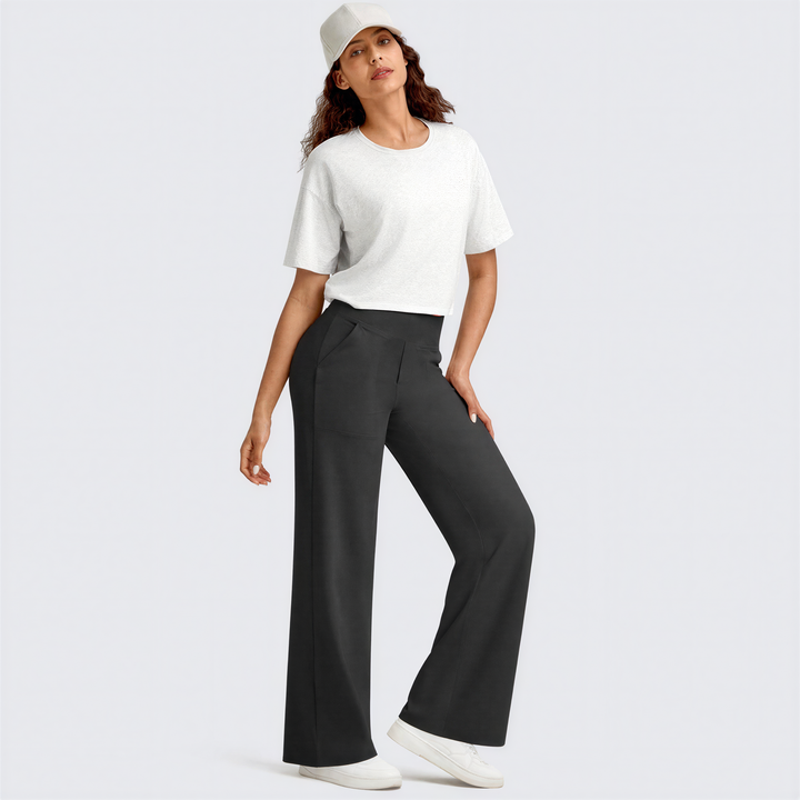 WHITNEY™ - Comfortable High-Waist Wide Leg Pants for Yoga and Outdoor Fun | Elina Dublin