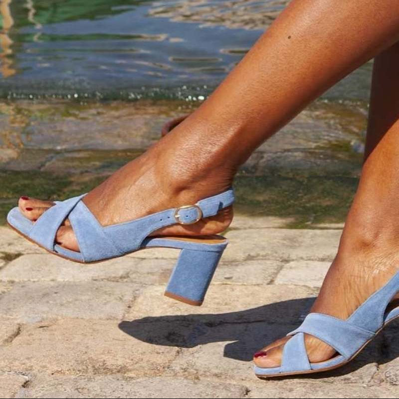 Cara - Blue Summer Sandals | Elina Dublin