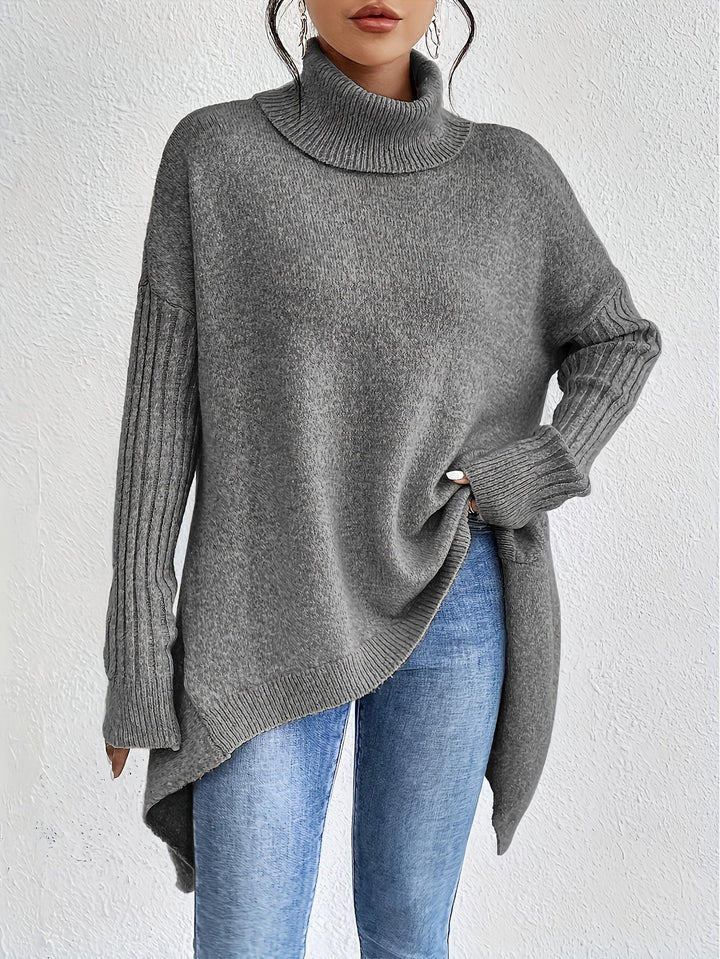 Léïna™ – The Soft & Relaxed Turtleneck Sweater | Elina Dublin