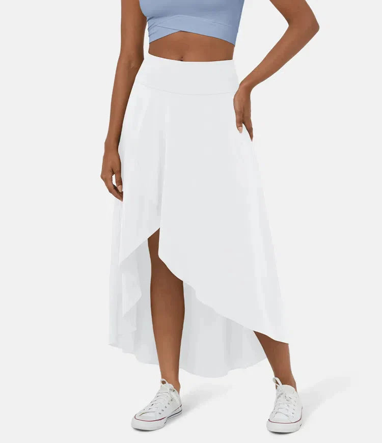 AMELIE™ - Elegant Asymmetric Midi Skirt | Elina Dublin