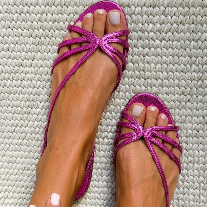 Meabh - Golden Elegance Sandals | Elina Dublin