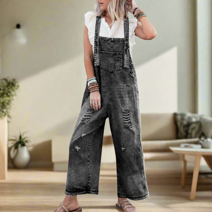 CARMELITA™ – Vintage Wash Adjustable Jumpsuit | Elina Dublin