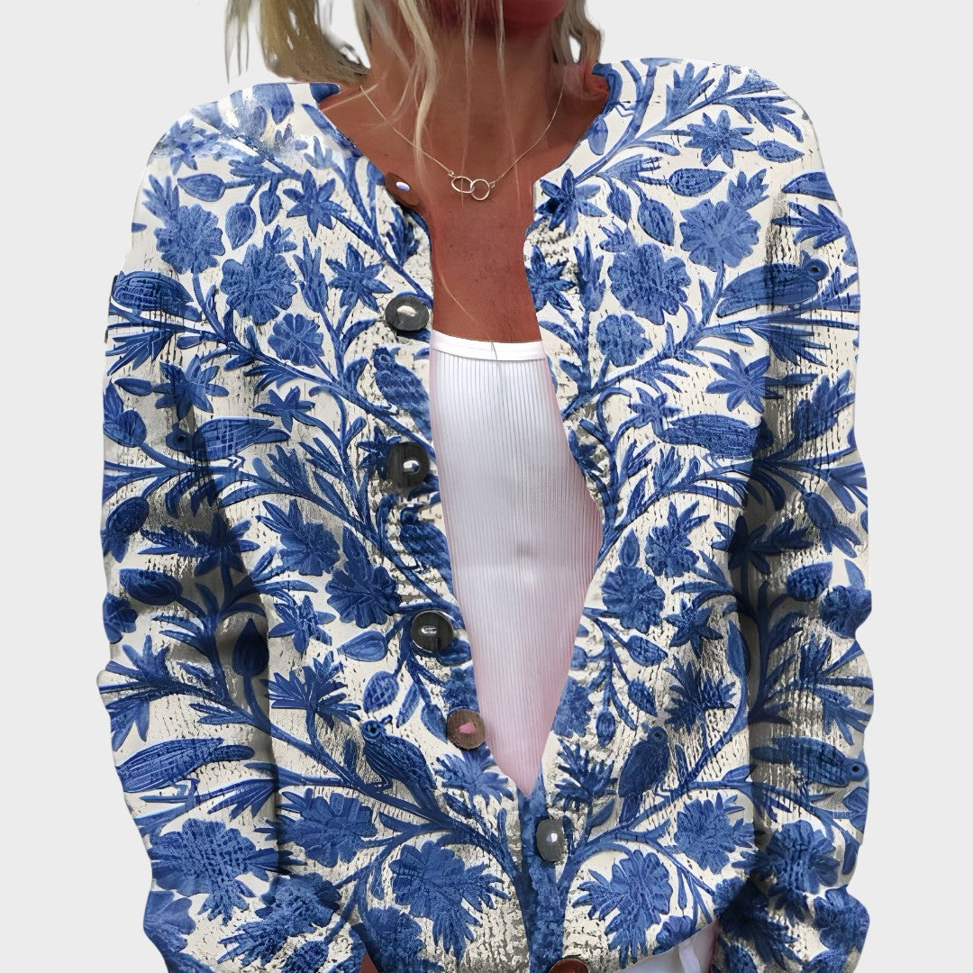 Benedita - Autumn Floral Cardigan | Elina Dublin