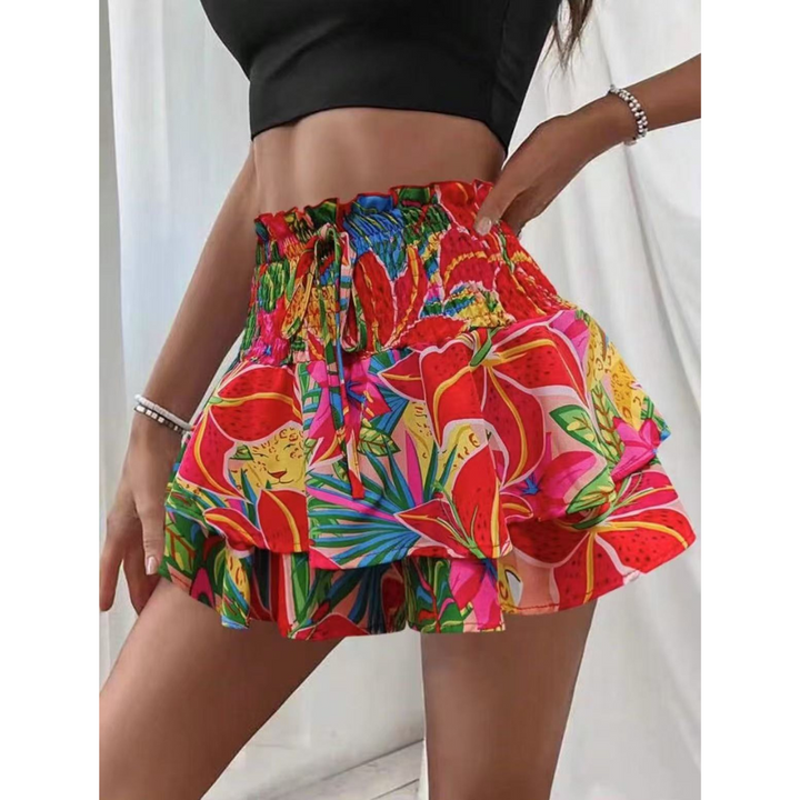 LUNINGNING™ – Lightweight Shirred Layered Summer Skort | Elina Dublin