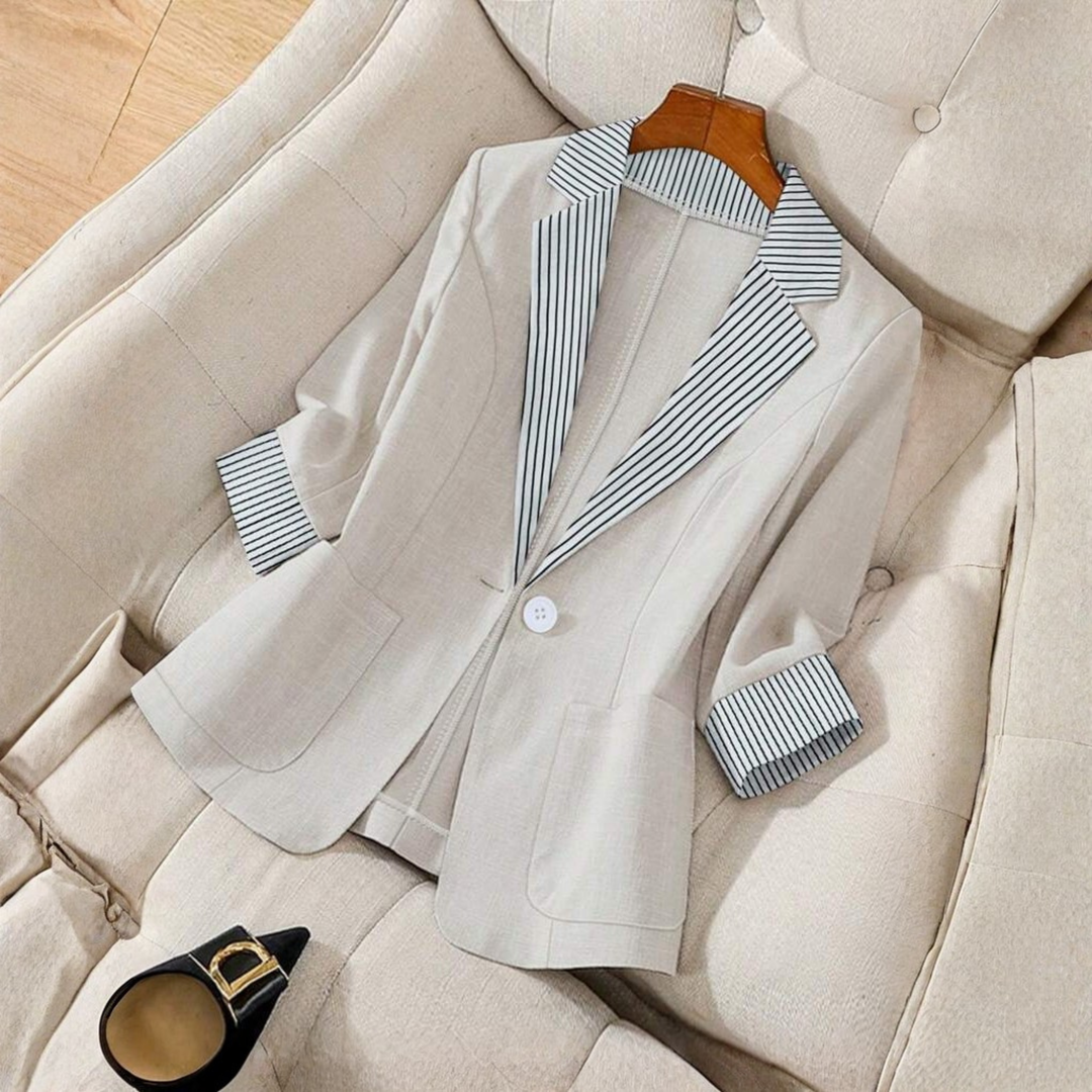 GILLIAN™ - Classy Button Front Long Sleeve Office Blazer Coat | Elina Dublin