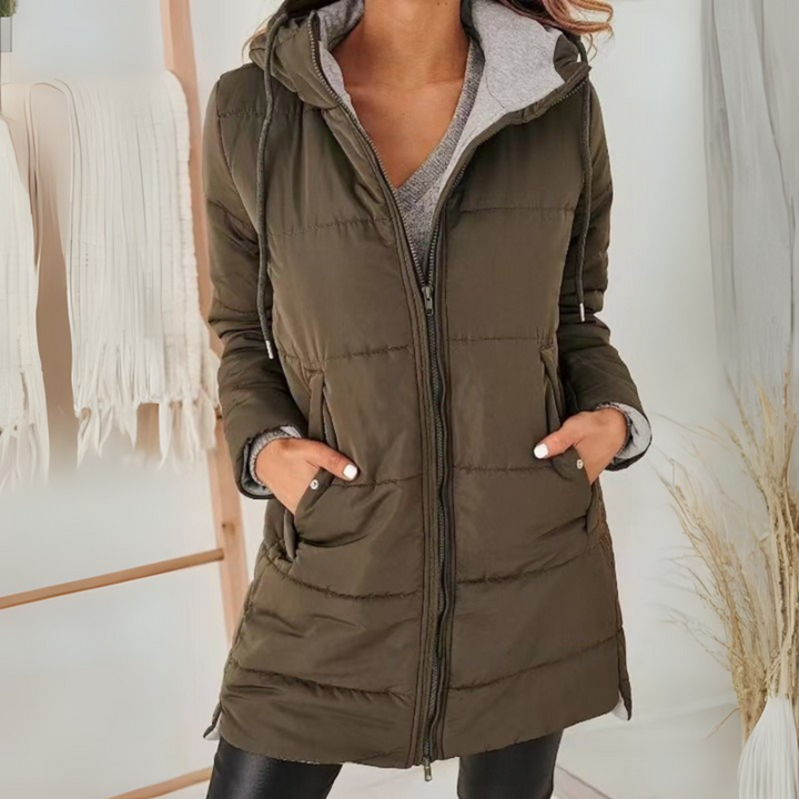 YILA™ - Casual Hooded Puffer Down Jacket | Elina Dublin