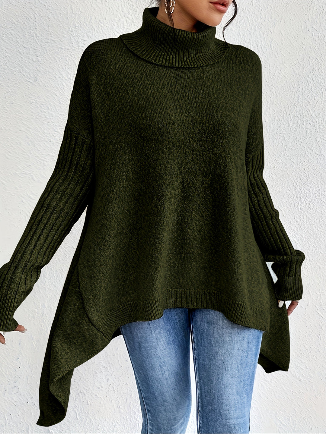Léïna™ – The Soft & Relaxed Turtleneck Sweater | Elina Dublin