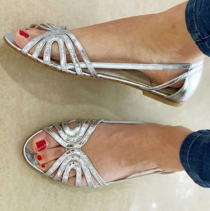 Nuala - Golden Summer Sandals | Elina Dublin