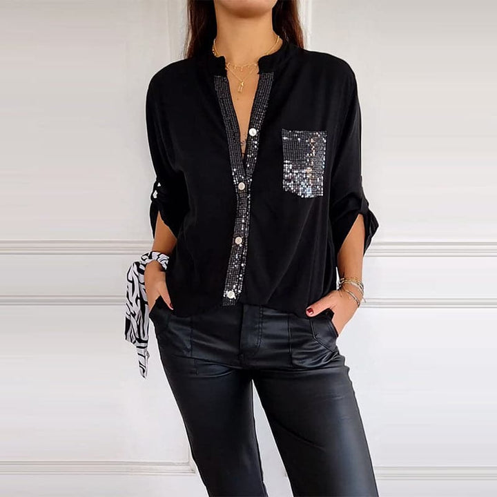 Marina™ — Elegant Top with Shimmering Details | Elina Dublin