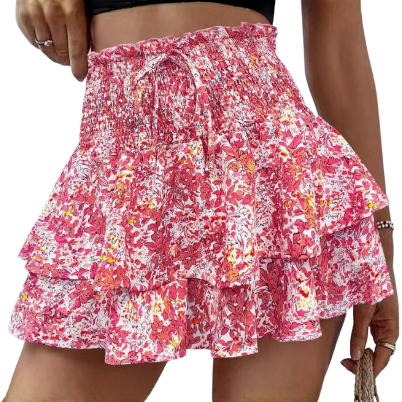KIRRA™ – High Waist Floral Tie Front Wide Leg Shorts | Elina Dublin