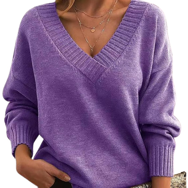 Muirghleann - Lightweight Vneck Sweater | Elina Dublin