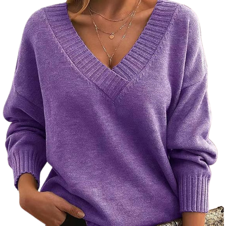 Muirghleann - Lightweight Vneck Sweater | Elina Dublin