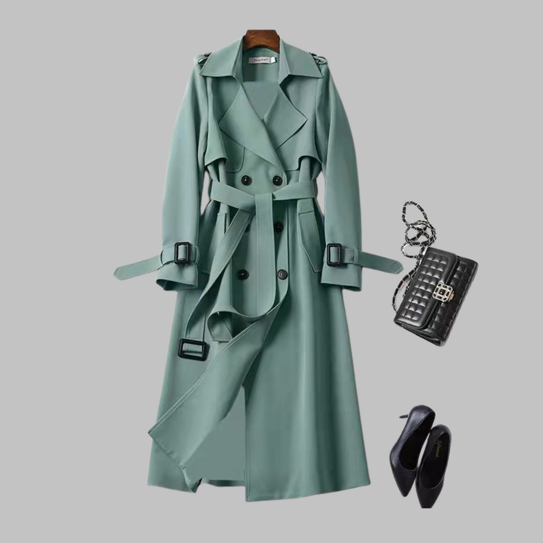 TIA™ - Elegant Knee-Length Loose Fit Coat | Elina Dublin